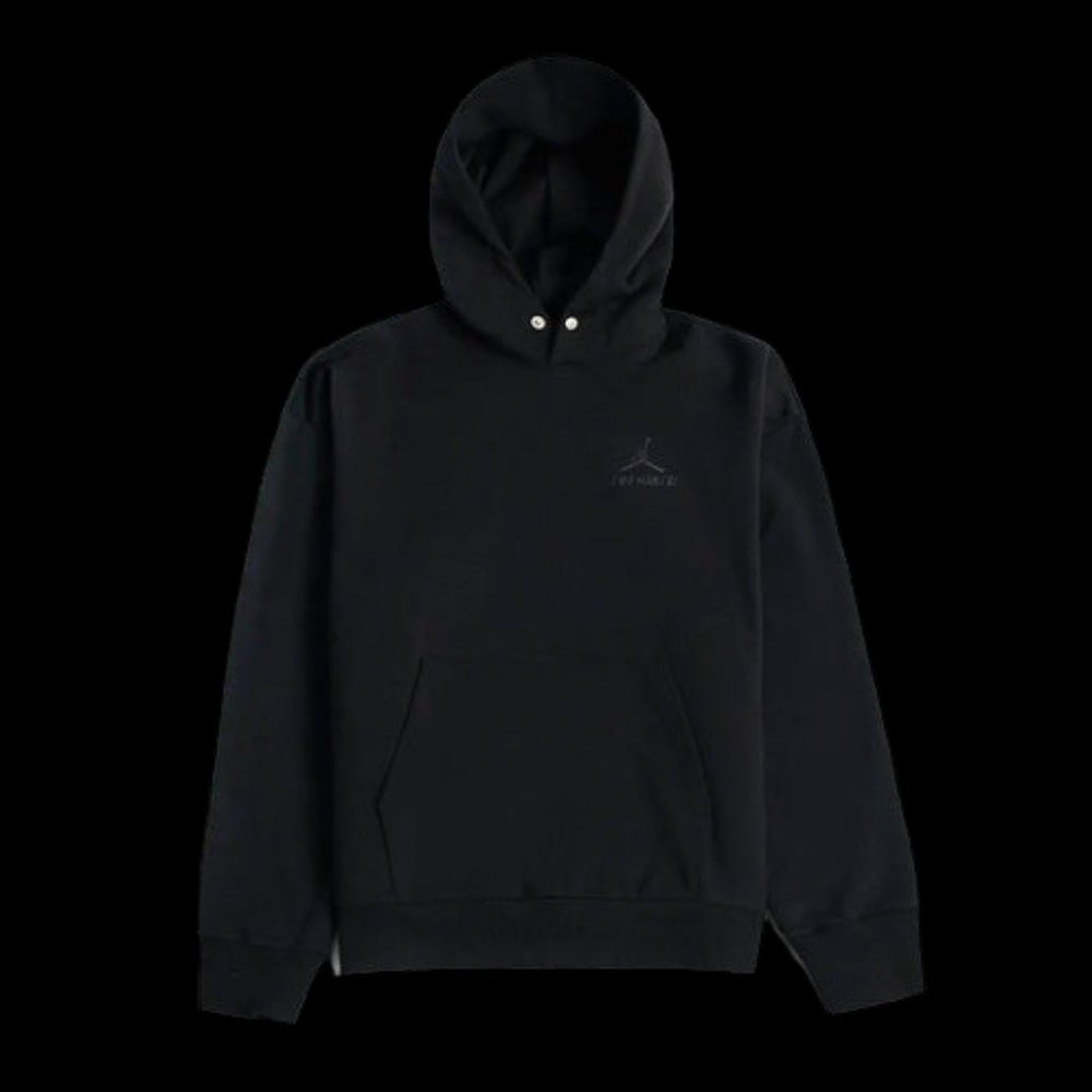 NEW Jordan x A Ma Maniere Jacquard Black Hoodie NIKE DV7455-010 Men Size LARGE